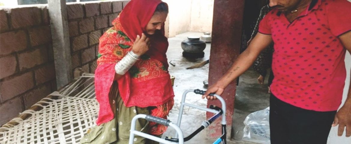 Tri-bicycle donated to needy people